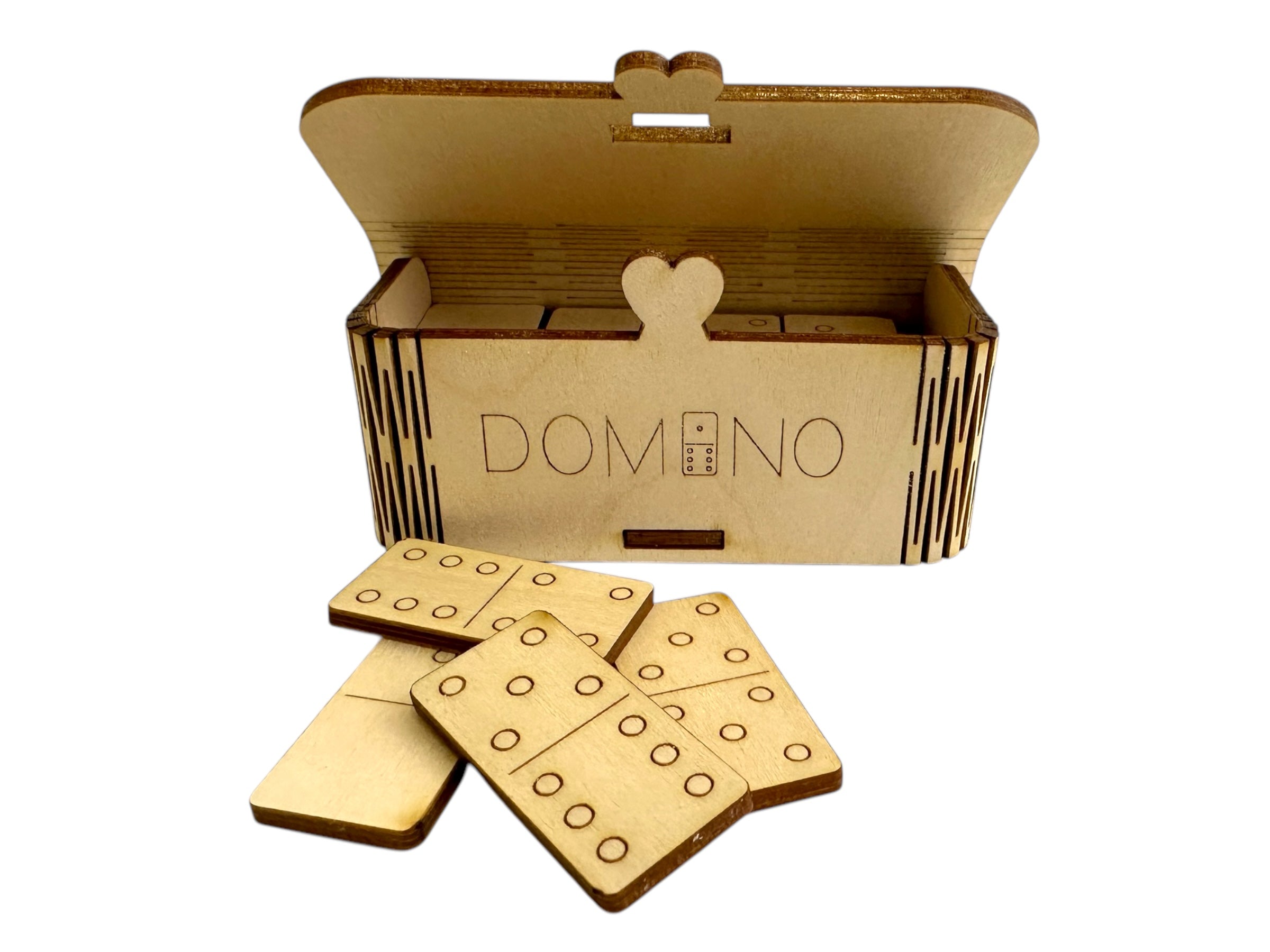 Dominopeli koivuvanerista 